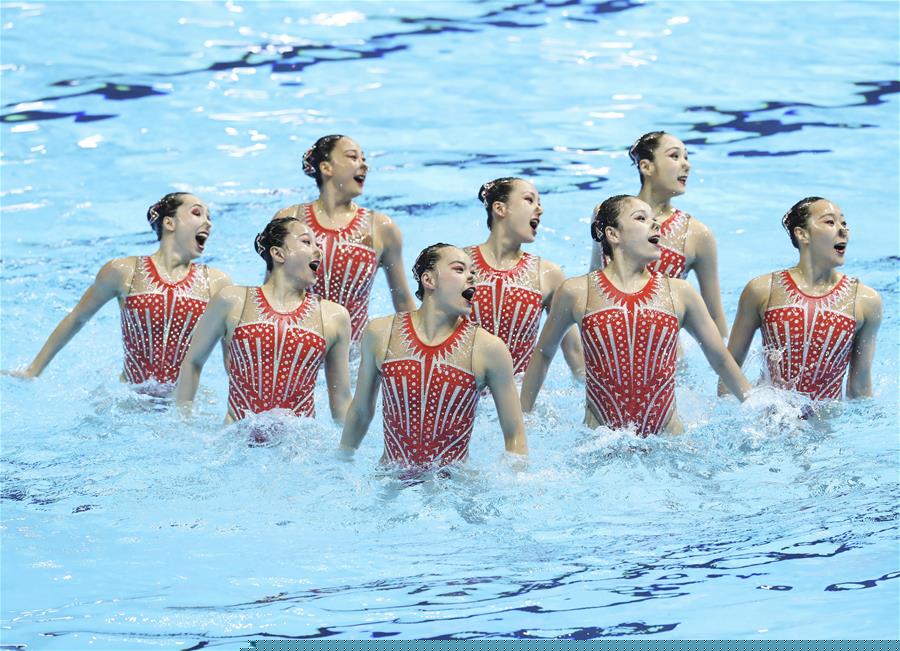 (SP)SOUTH KOREA-GWANGJU-FINA WORLD CHAMPIONSHIPS-ARTISTIC SWIMMING-WOMEN'S TEAM TECHNICAL FINAL